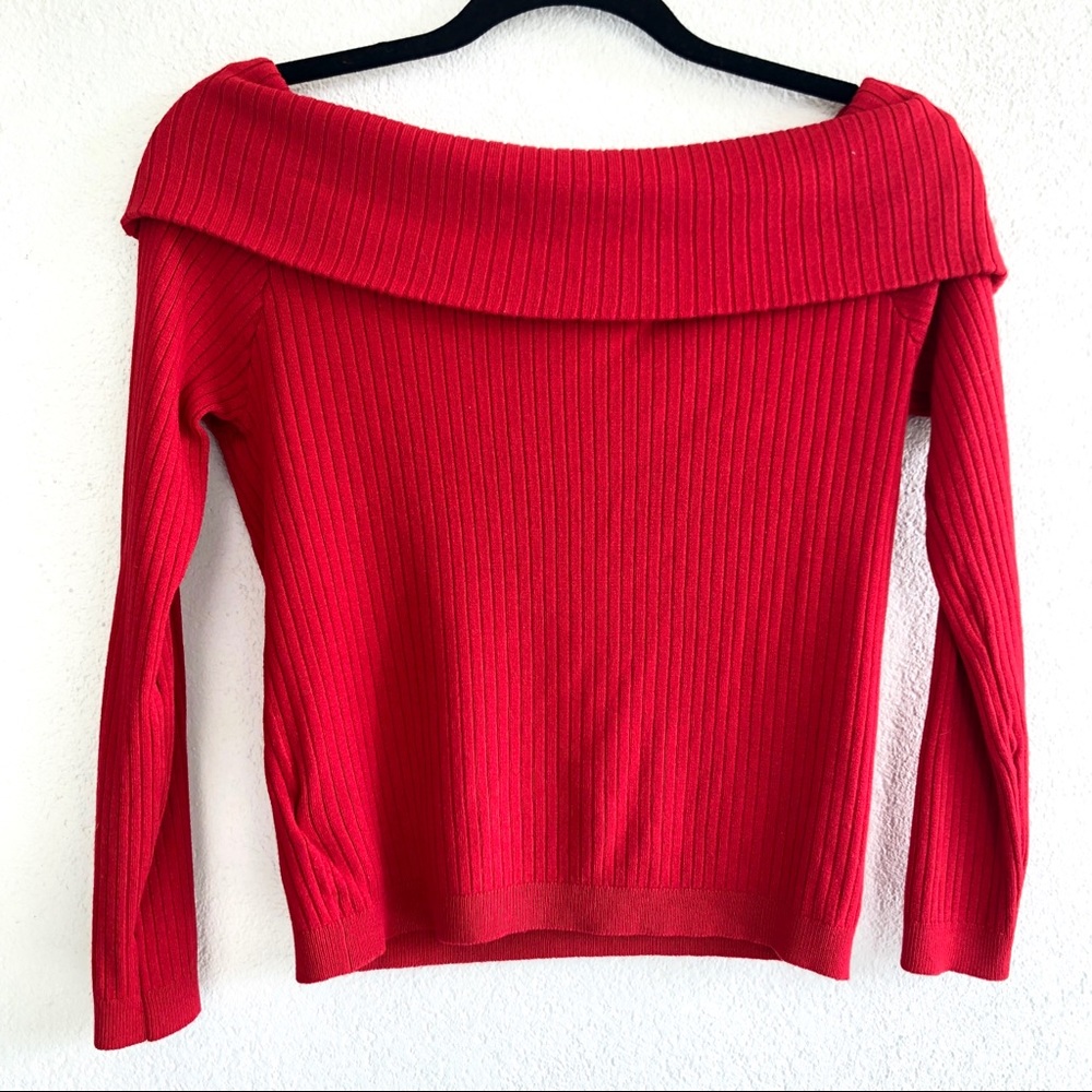H&M Divided Off Shoulder Ribbed Top - Picture 2 of 4